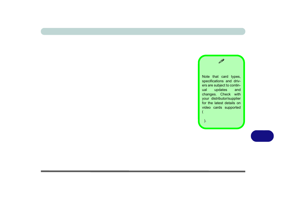 Appendix c: video driver controls, Overview, Video driver controls | To the user (see, Appendix c, For instructi | Eurocom M5 Pro User Manual | Page 259 / 298