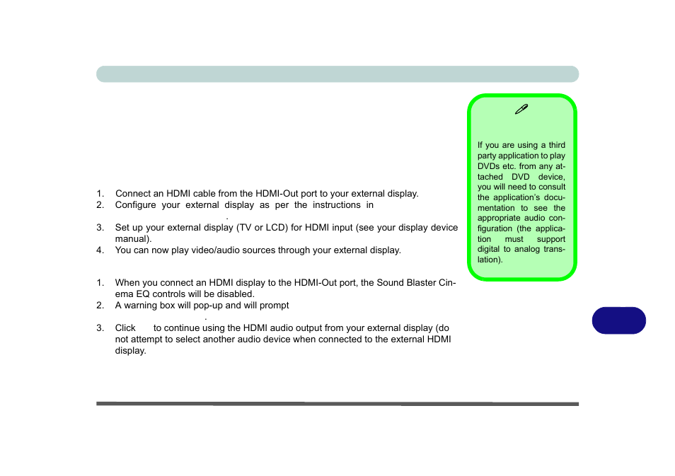 Sound blaster audio | Eurocom M5 Pro User Manual | Page 287 / 298