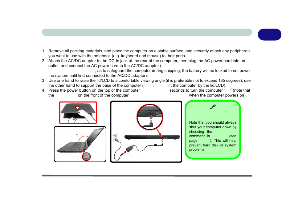System startup, System startup -5 | Eurocom M5 Pro User Manual | Page 39 / 298