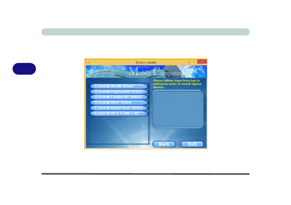 Optional drivers, Optional drivers -10 | Eurocom P5 Pro User Manual | Page 124 / 304