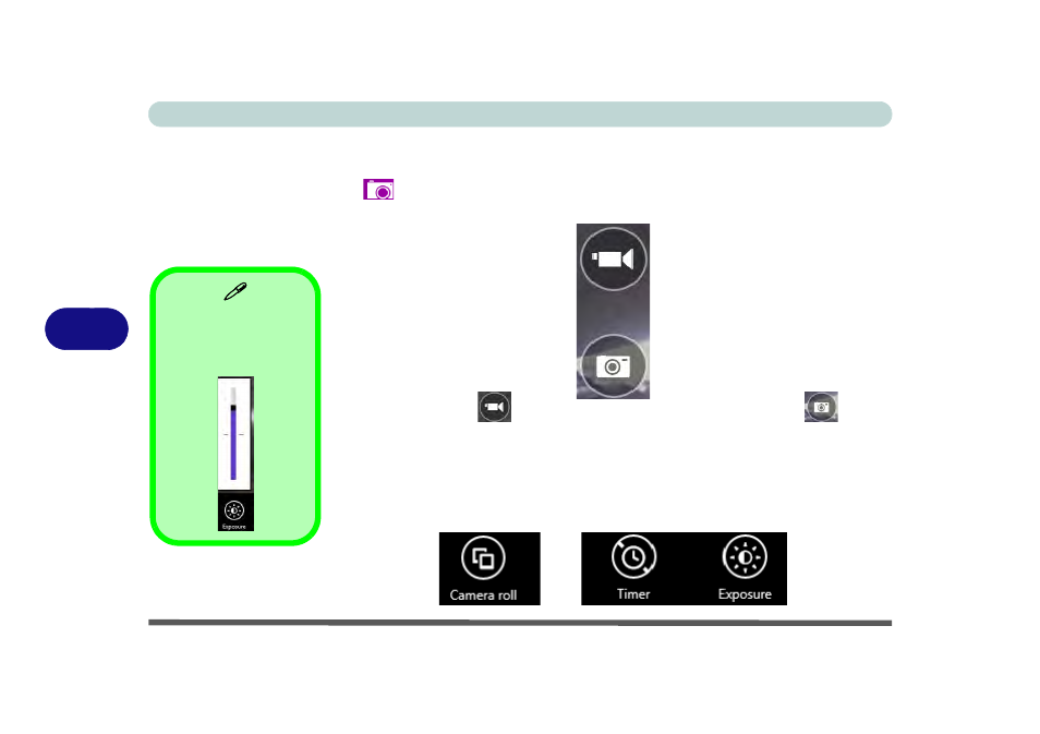 Camera app, Camera app -18, 6camera app | Eurocom P5 Pro User Manual | Page 160 / 304