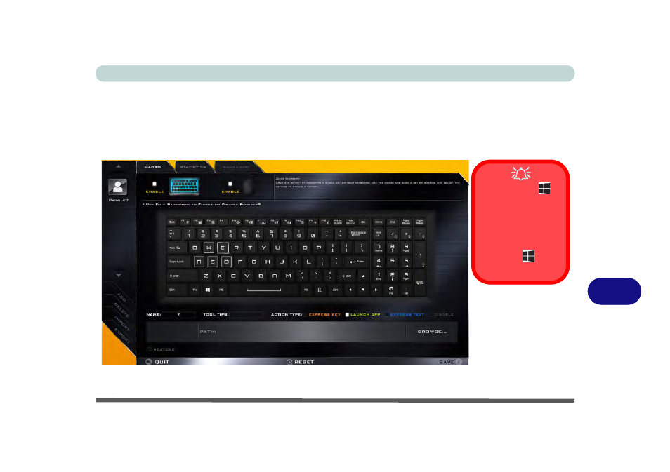 Keyboard settings | Eurocom P5 Pro User Manual | Page 255 / 304