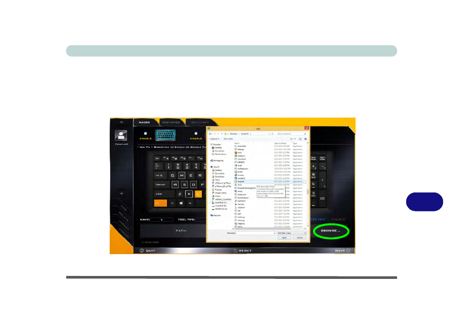 Keyboard settings - launch app | Eurocom P5 Pro User Manual | Page 261 / 304