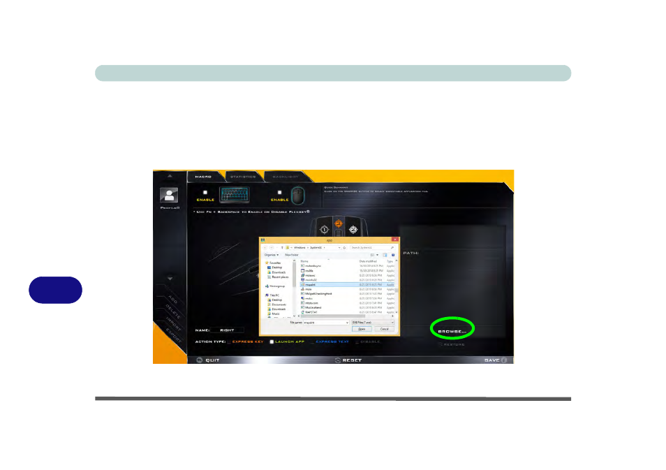 Mouse settings - launch app | Eurocom P5 Pro User Manual | Page 268 / 304