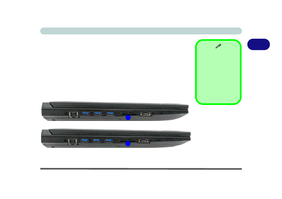 Multi-in-1 card reader, Multi-in-1 card reader -3 | Eurocom P5 Pro User Manual | Page 81 / 304