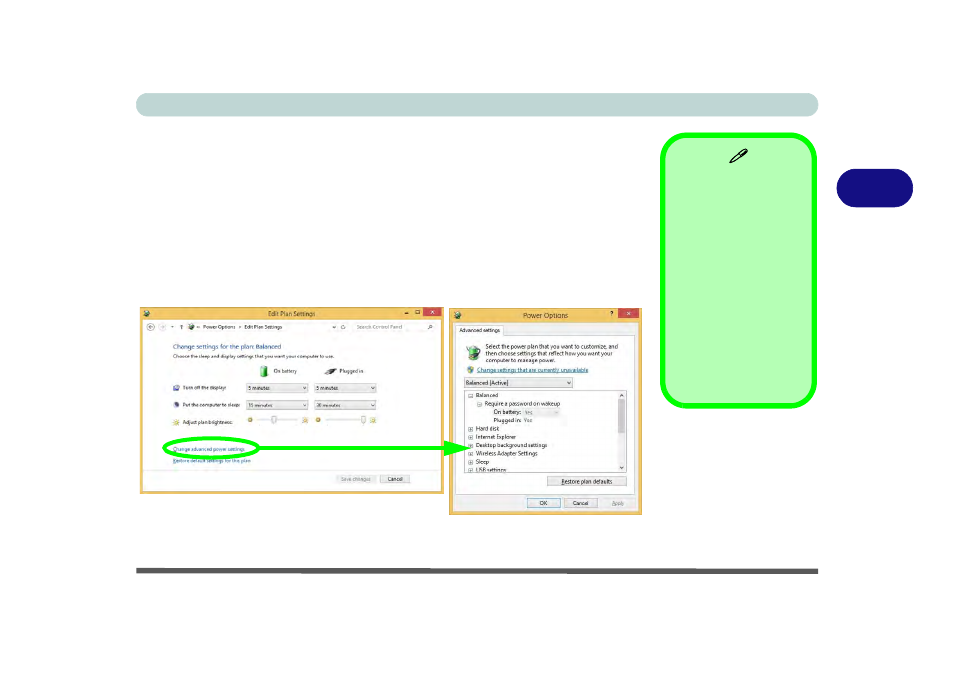 Power plans, Power plans -5 | Eurocom X5 R2 User Manual | Page 117 / 346