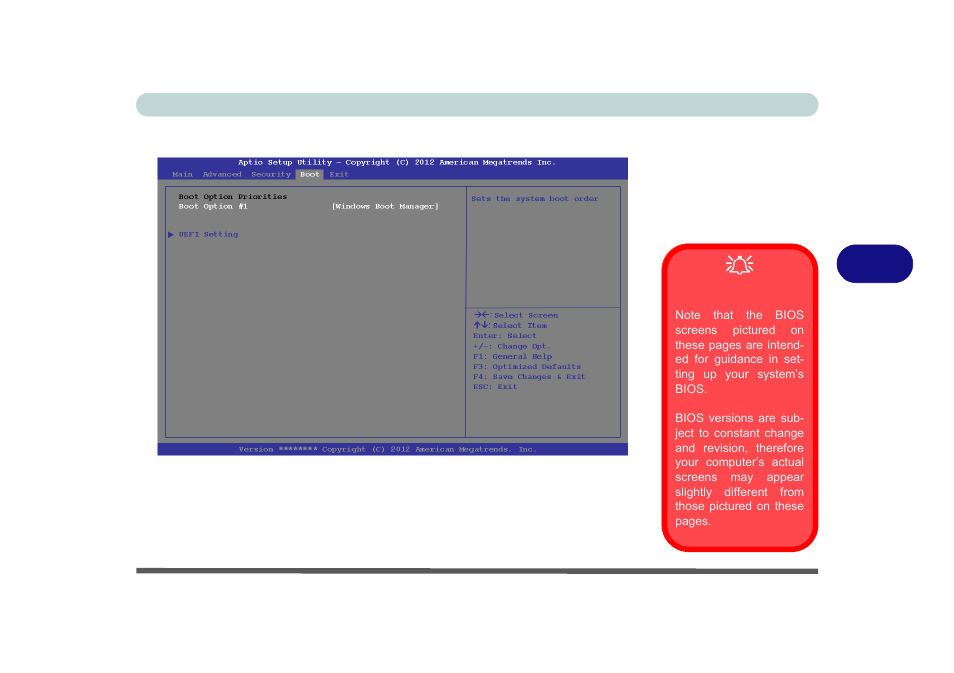 Boot menu, Boot menu -17 | Eurocom X8 User Manual | Page 161 / 334