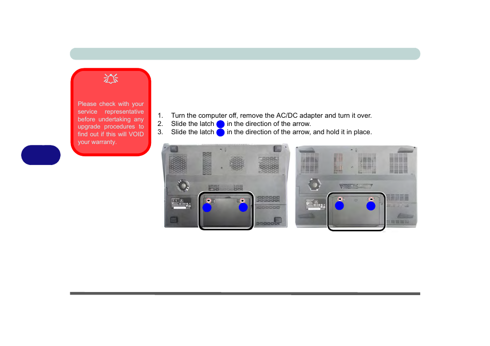 Removing the battery, Removing the battery -4 | Eurocom X8 User Manual | Page 168 / 334