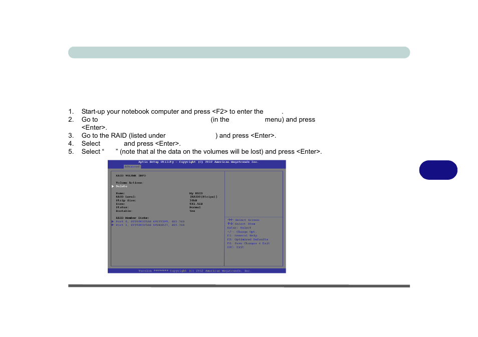 Deleting a raid (windows 8.1), Deleting a raid (windows 8.1) -11 | Eurocom X8 User Manual | Page 197 / 334