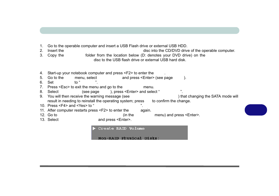 Changing the system from ahci mode to raid mode, 8changing the system from ahci mode to raid mode | Eurocom X8 User Manual | Page 287 / 334