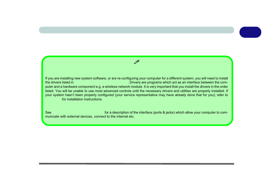 Not included, Not included -3, 1not included | Eurocom X8 User Manual | Page 35 / 334