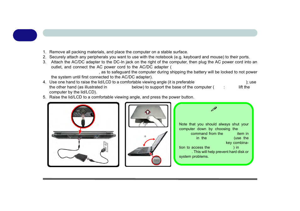 System startup, System startup -6 | Eurocom X8 User Manual | Page 38 / 334