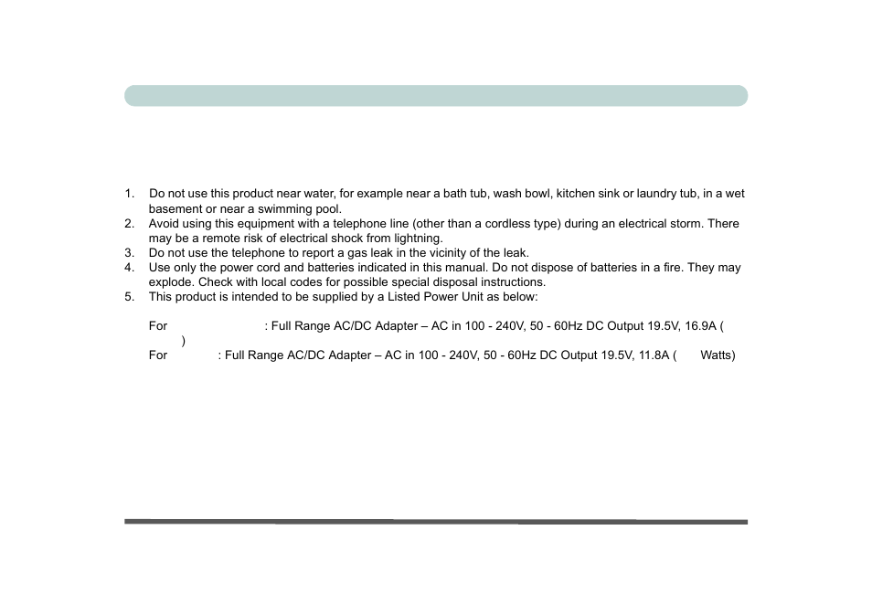 Important safety instructions | Eurocom X8 User Manual | Page 7 / 334