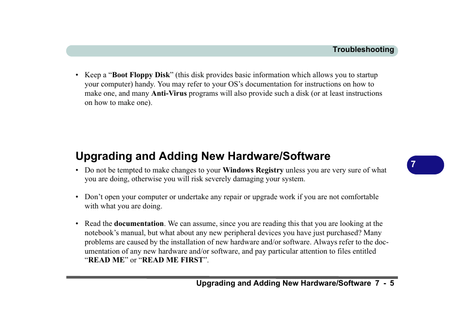 Upgrading and adding new hardware/software, Upgrading and adding new hardware/software -5 | Eurocom D270ES VIPER User Manual | Page 134 / 153