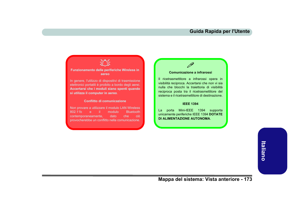 Italiano | Eurocom D40EV IMPRESSA User Manual | Page 179 / 206