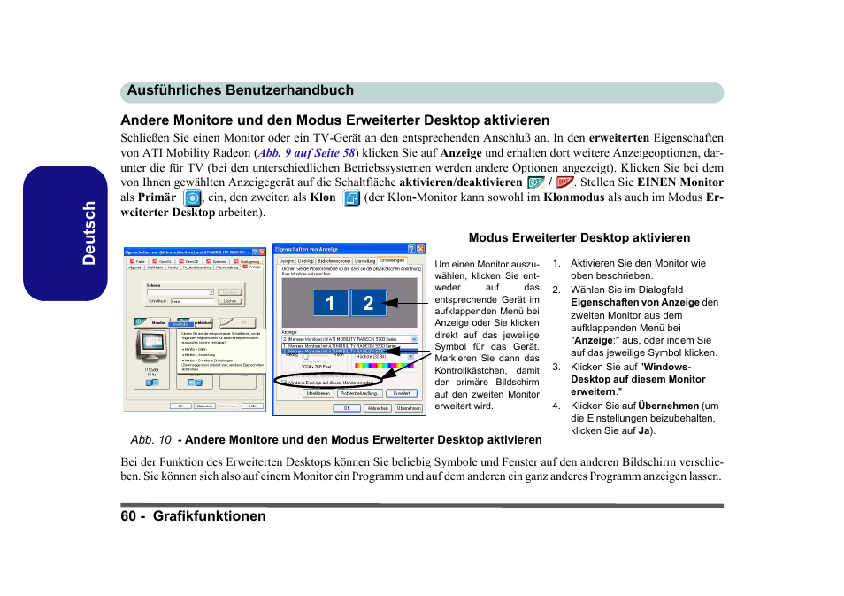 Deutsch | Eurocom D40EV IMPRESSA User Manual | Page 66 / 206