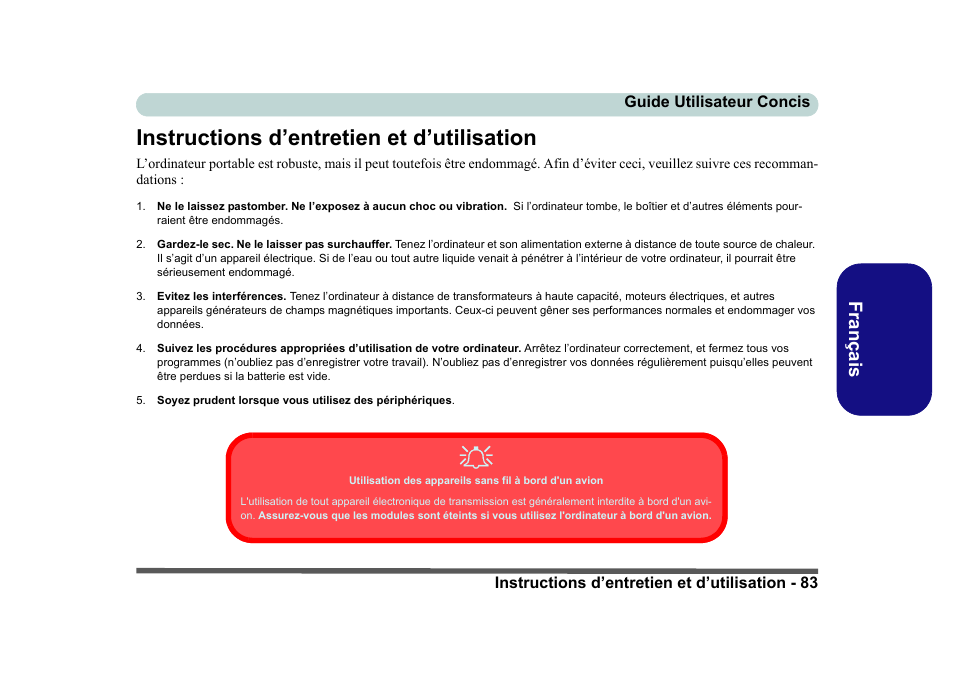 Instructions d’entretien et d’utilisation, Fr anç ais | Eurocom D40EV IMPRESSA User Manual | Page 89 / 206