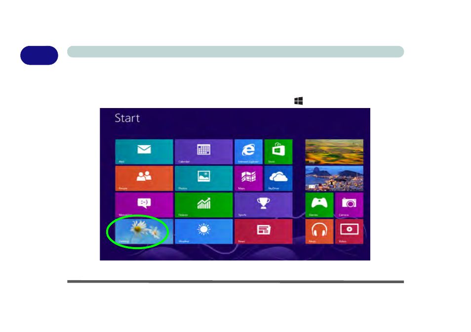 Windows 8 start screen & desktop, Windows 8 start screen & desktop -30 | Eurocom X3 User Manual | Page 61 / 321