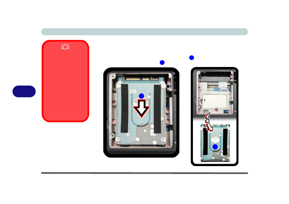 Removing the primary hdd assembly, Removing the primary hdd assembly -14 | Eurocom X5 User Manual | Page 168 / 322