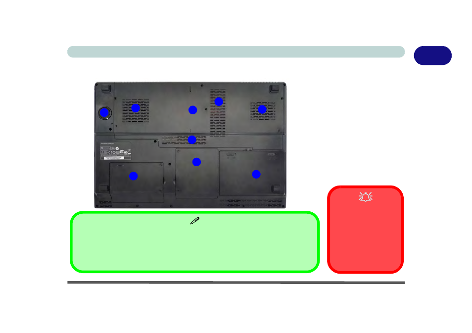 Bottom view - model d, Bottom view - model d -27 | Eurocom X5 User Manual | Page 59 / 322