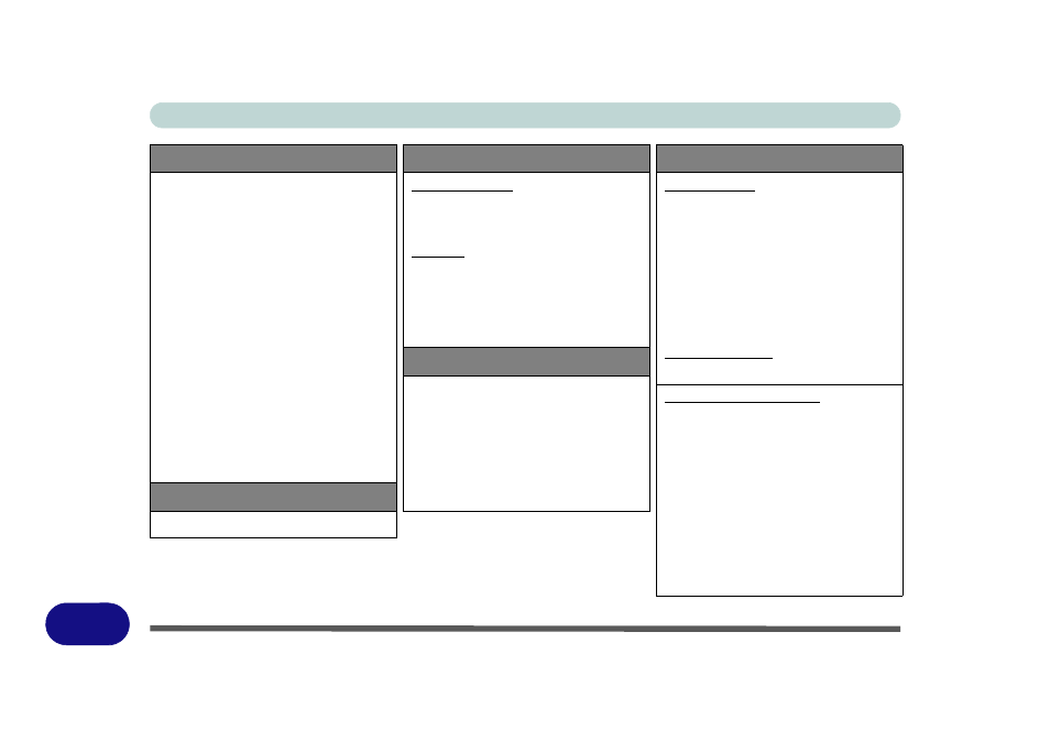 Processor, Core logic, Display | Memory, Video adapter, Specifications e - 2 specifications | Eurocom X7 User Manual | Page 352 / 356