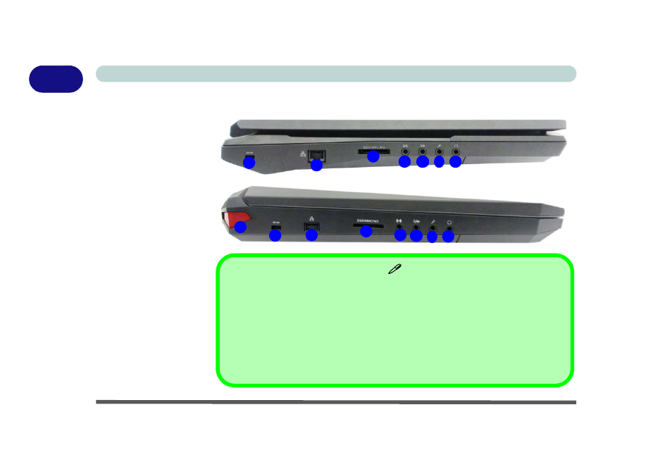 Left view, Left view -26 | Eurocom X7 User Manual | Page 58 / 356