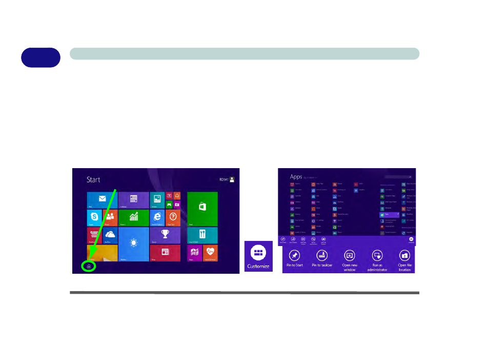 Apps & tiles, Apps & tiles -32 | Eurocom X7 User Manual | Page 64 / 356