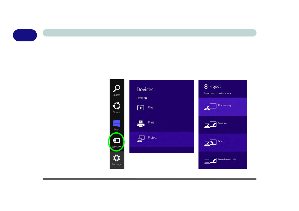 Configuring external displays, Configuring external displays -44, 1configuring external displays | Eurocom X7 User Manual | Page 76 / 356