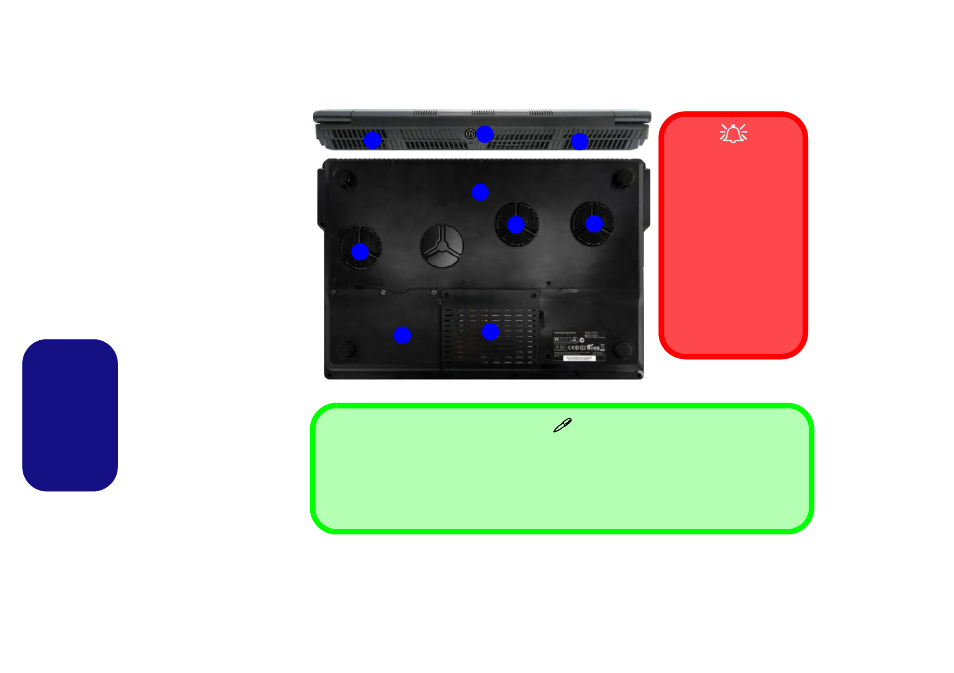 Mapa del sistema: vistas posterior e inferior, Español | Eurocom Panther 5 User Manual | Page 129 / 185
