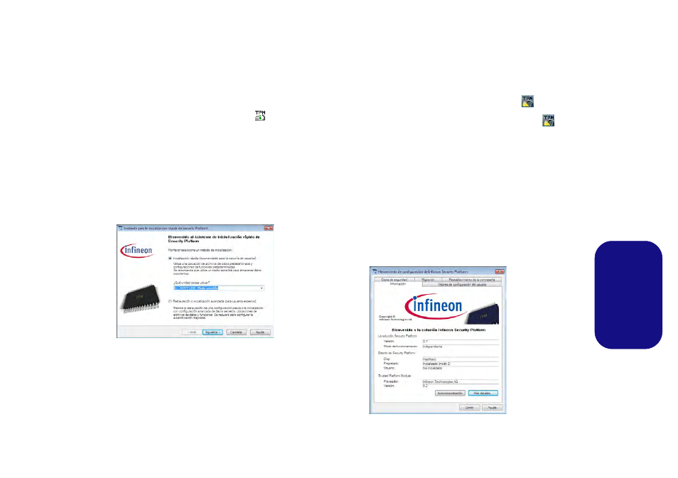 Inicializar el tpm, Es pa ñol | Eurocom Panther 5 User Manual | Page 146 / 185