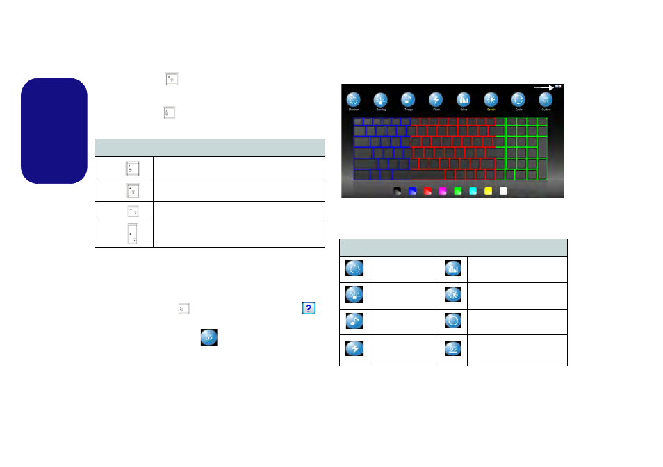 Keyboard led, Keyboard backlight application, English | Eurocom Panther 5 User Manual | Page 15 / 185