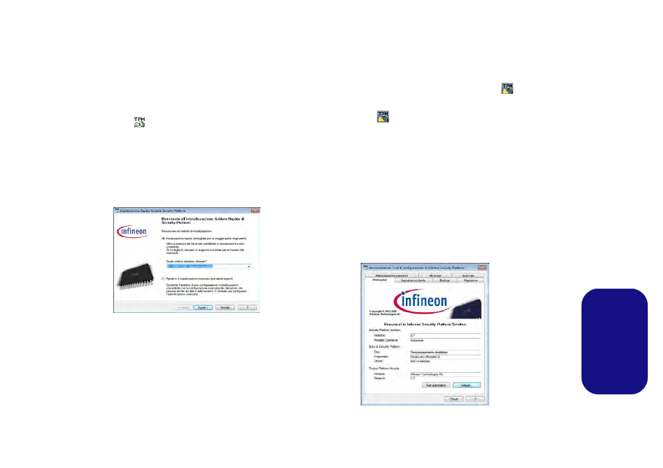 Inizializzare tpm, Italiano | Eurocom Panther 5 User Manual | Page 182 / 185