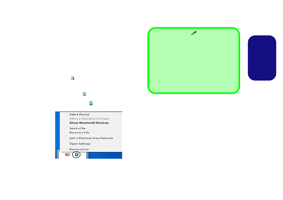 Bluetooth configuration, Engl ish bluetooth configuration | Eurocom Panther 5 User Manual | Page 36 / 185