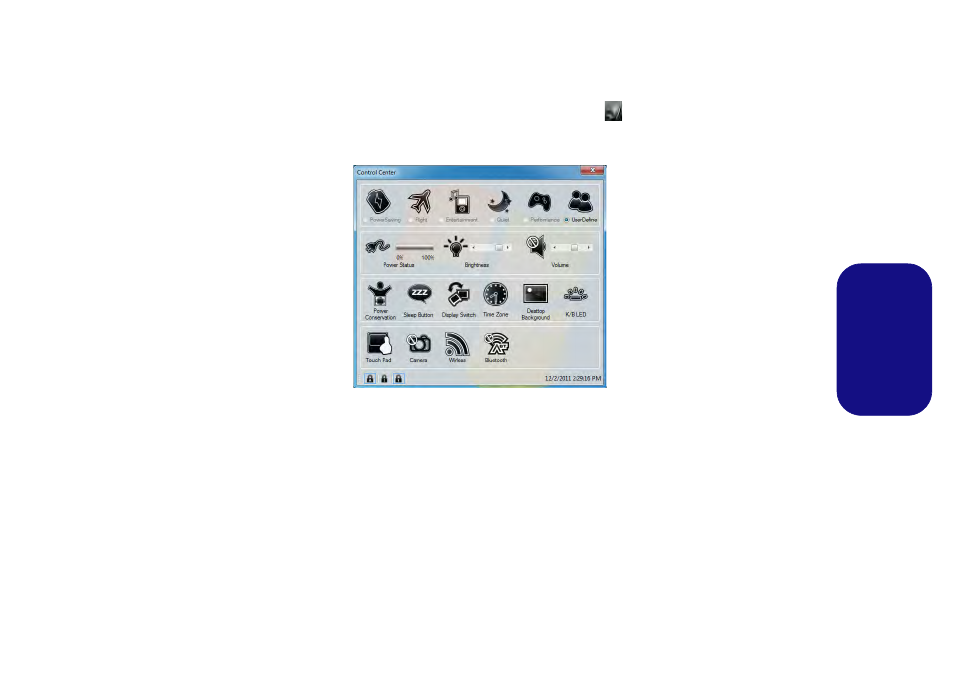 Control center (centre de contrôle), Voir | Eurocom Panther 5 User Manual | Page 88 / 185