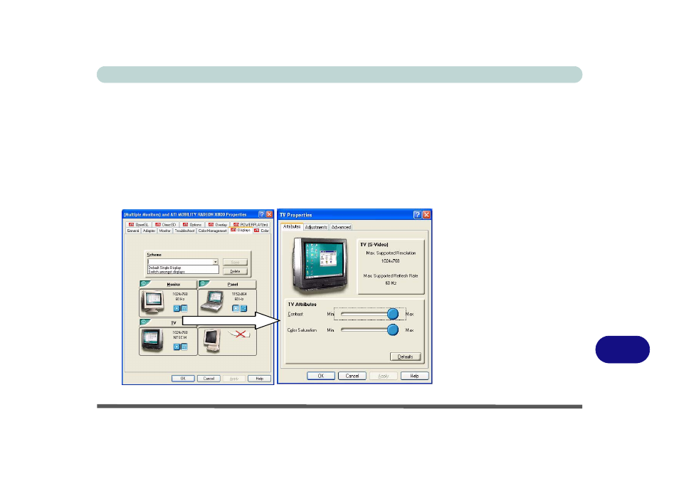 Enabling tv display | Eurocom D700T Enigma User Manual | Page 163 / 176