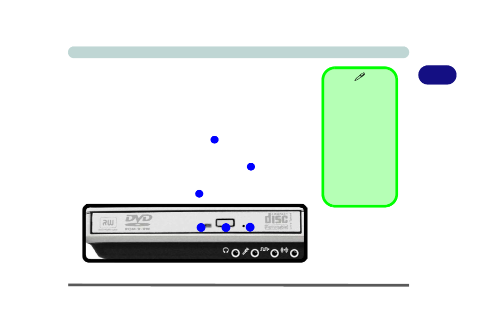 Optical device, Loading discs, Optical device -3 | Loading discs -3 | Eurocom D700T Enigma User Manual | Page 43 / 176