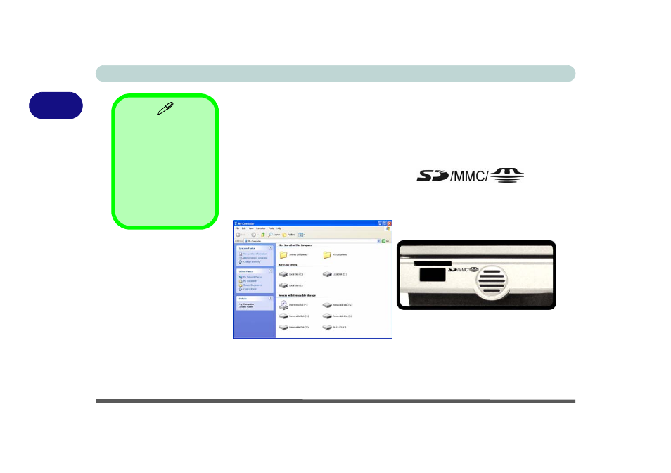 In-1 card reader, In-1 card reader -6 | Eurocom D700T Enigma User Manual | Page 46 / 176