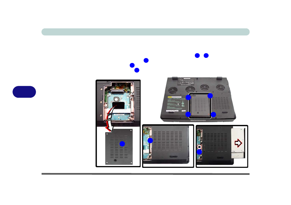 Upgrading the optical (cd/dvd) device(s), Upgrading the optical (cd/dvd) device(s) -14 | Eurocom D900F Panther Workstation User Manual | Page 108 / 212