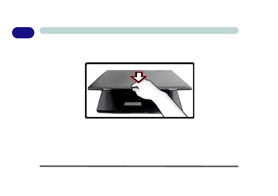 Closing the lid/lcd panel, Closing the lid/lcd panel -6 | Eurocom D900F Panther Workstation User Manual | Page 28 / 212