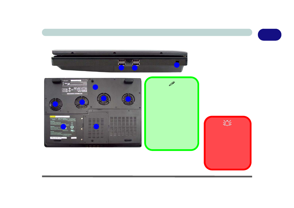 System map: right & bottom views, System map: right & bottom views -15 | Eurocom D900F Panther Workstation User Manual | Page 37 / 212