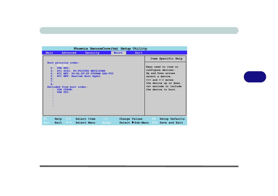 Boot menu, Boot menu -11, Bios utilities boot menu 5 - 11 | Figure 5 - 4 | Eurocom D900F Panther Workstation User Manual | Page 93 / 212