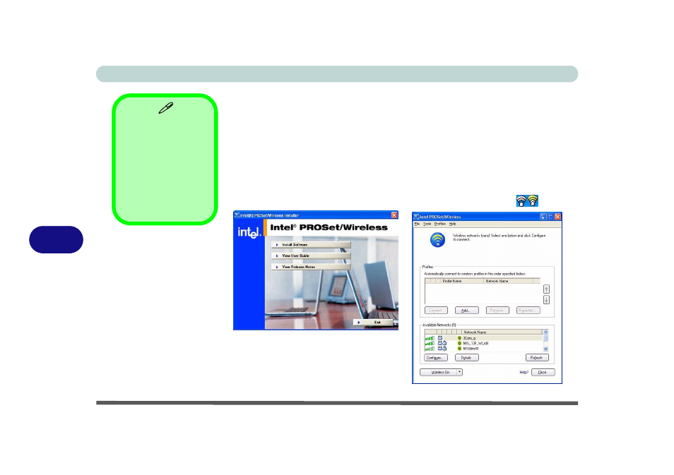 Intel wlan driver installation, Intel wlan driver installation -4, Intel wlan driver | Eurocom D900K F-Bomb User Manual | Page 104 / 160
