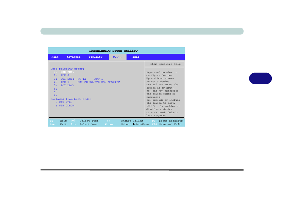 Boot menu, Boot menu -13, Bios utilities boot menu 5 - 13 | Figure 5 - 5 | Eurocom D900T PHANTOM User Manual | Page 101 / 182