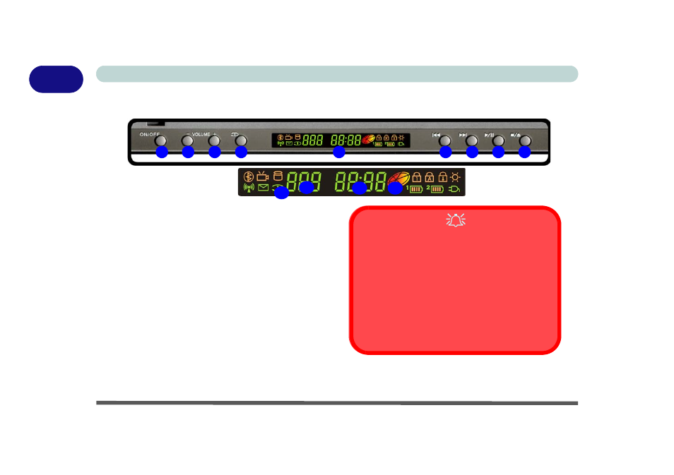 System map: front view (audio "dj"), System map: front view (audio "dj") -10 | Eurocom M570U DIVINE User Manual | Page 30 / 190