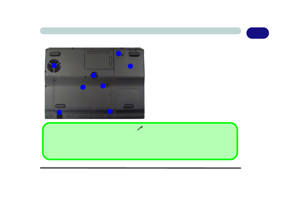 System map: bottom view, System map: bottom view -15 | Eurocom M570U DIVINE User Manual | Page 35 / 190