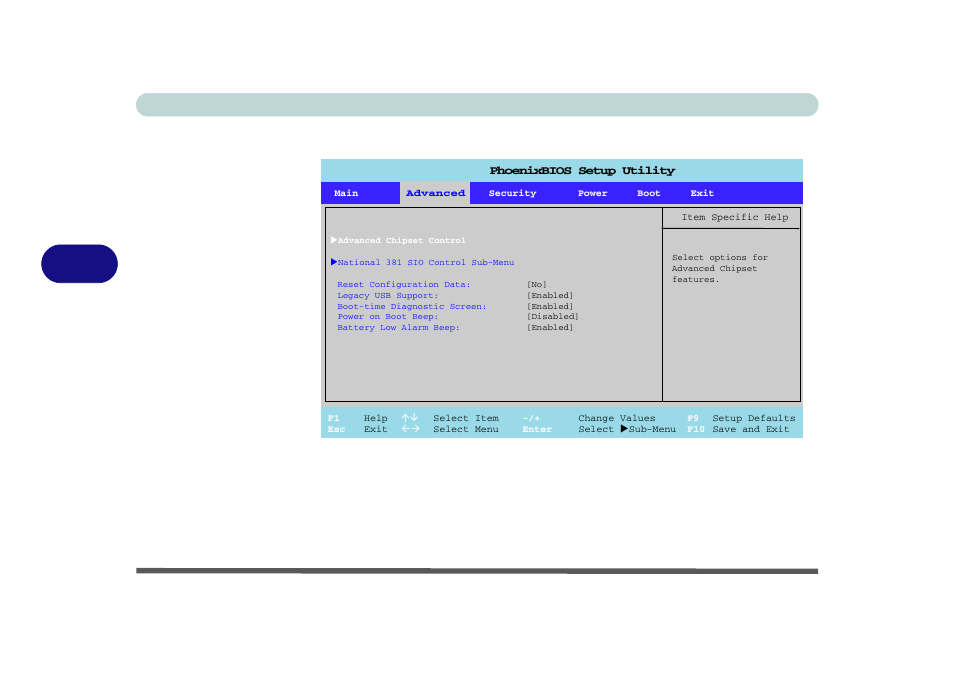 Advanced menu, Advanced menu -8, Bios utilities 5 - 8 advanced menu | Figure 5 - 3 | Eurocom M570U DIVINE User Manual | Page 84 / 190