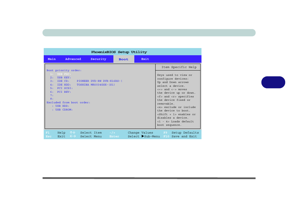 Boot menu, Boot menu -13, Bios utilities boot menu 5 - 13 | Figure 5 - 6 | Eurocom M570U DIVINE User Manual | Page 89 / 190