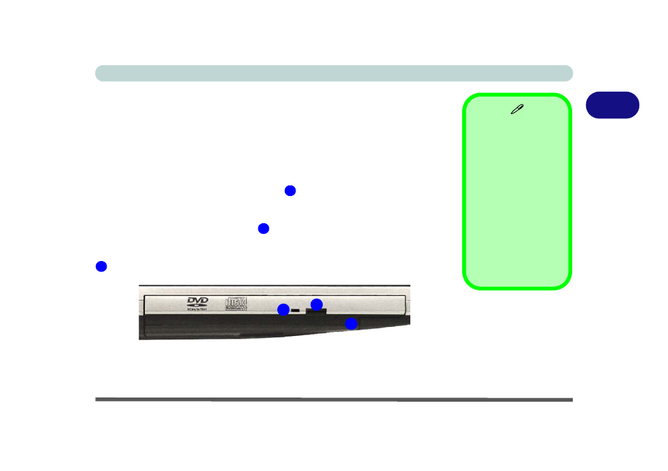 Optical device, Loading discs, Optical device -3 | Loading discs -3 | Eurocom M590K EMPEROR User Manual | Page 39 / 154