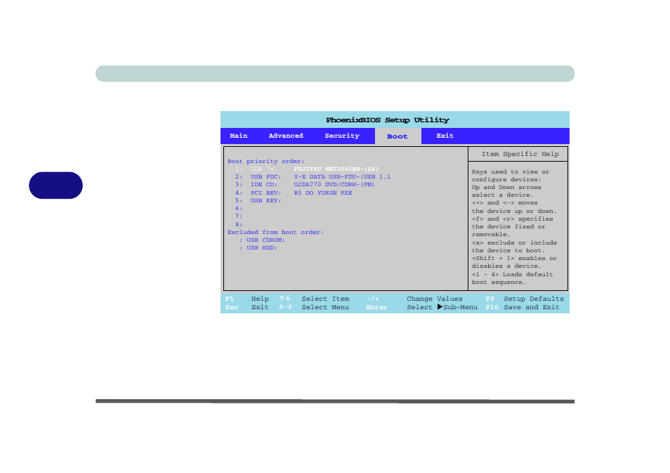 Boot menu, Boot menu -12, Bios utilities 5 - 12 boot menu | Figure 5 - 5 | Eurocom M590K EMPEROR User Manual | Page 86 / 154