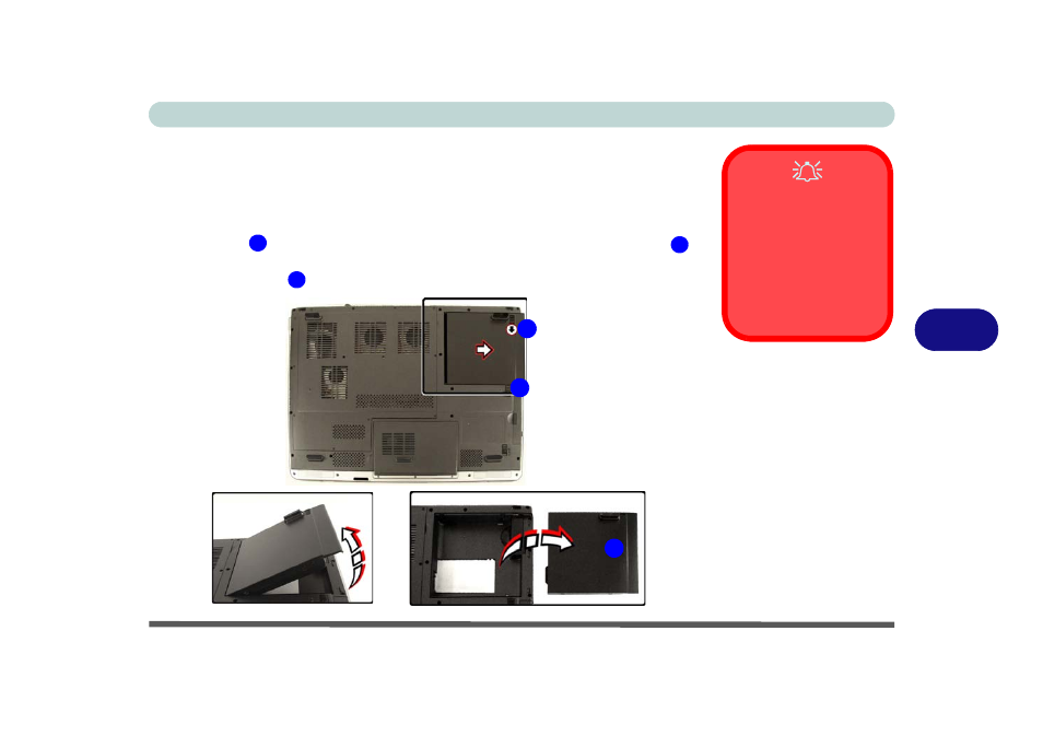 Removing the battery, Removing the battery -3 | Eurocom M590K EMPEROR User Manual | Page 91 / 154